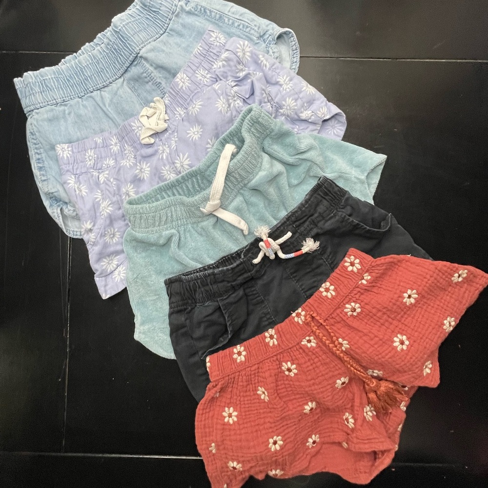 Bundle of 5 Colorful Kids' Shorts size small 6/6x
